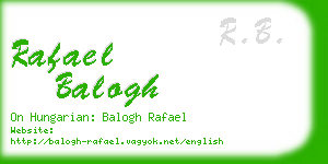 rafael balogh business card